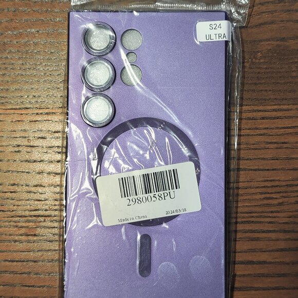 BRAND NEW Samsung Galaxy S24 Ultra Phone Case Matte Purple - Picture 1 of 4